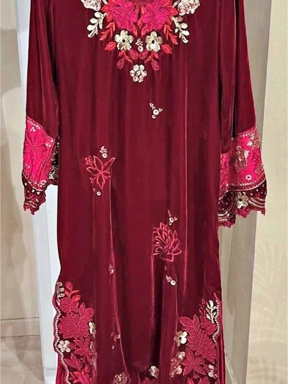 Pakistani dress/ Indian dress/ Punjabi dress/ velvet dress